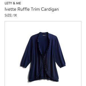 Ivette Ruffle trim cardigan